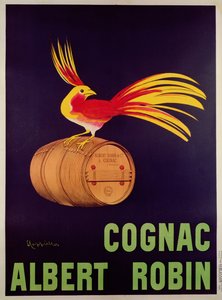 Affiche publicitaire pour le cognac Albert Robin